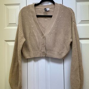 Tan cropped sweater